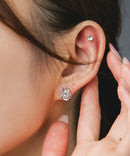 Os　-オズ-　【金属アレルギー対応】メタルローズピアス