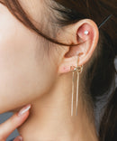 Os　-オズ-　【金属アレルギー対応】リボンスネークチェーンイヤーカフ