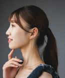 Os　-オズ-　【金属アレルギー対応】リボンスネークチェーンイヤーカフ