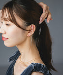 Os　-オズ-　【金属アレルギー対応】リボンスネークチェーンイヤーカフ