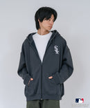 【PEANUTS/ピーナッツ】【ユニセックスデザインでリンクコーデにも◎】MLB×PEANUTS 裏起毛ジップパーカー 保温 キャラクター ドジャース ヤンキース ホワイトソックス