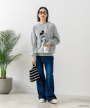 【DISCUS×DISNEY】「ミッキーマウス」キャラクタープリントスウェットトレーナー メンズ レディース ユニセックス