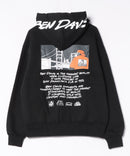 【BEN DAVIS/ベンデイビス】バックプリント フードプリント　ヘビーウェイト裏起毛スウェットフーディー オーバーサイズ 裏起毛 ストリート バックプリント ロゴ ワンポイント刺繍 スウェット パーカー フーディー/レディース メンズ zo