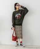 【DISCUS×HOT STUFF×Casper】キャラクタープリントスウェットトレーナー メンズ レディース ユニセックス