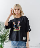 【DISCUS/ディスカス】【選べる丈感・ビーバス＆バッドヘッド】DISCUS×BEAVIS AND BUTT-HEAD コラボＴシャツ 綿100% クルーネック アニメ キャラクタープリント アメカジ ストリート