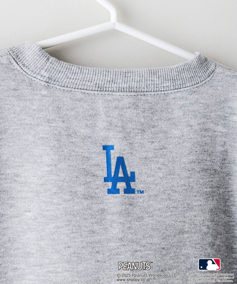 【PEANUTS×MLB】オリジナルデザイン KIDS裏起毛トレーナー キッズサイズ ヤンキース ドジャース カブス キャラクター