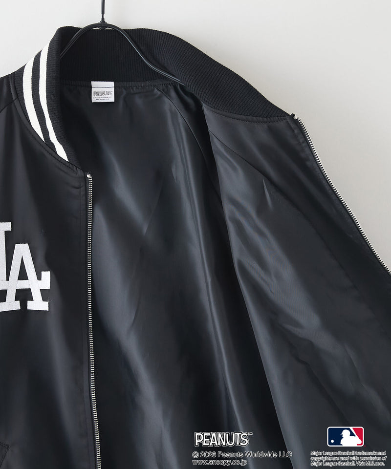 PEANUTS×MLB】オリジナルデザイン 和柄スカジャン ドジャース