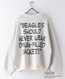 【SEQUENZ/シークエンズ】TP C/N KNIT/スヌーピー ニット クルーネック ワイドシルエット ジャガード