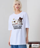 【タマ＆フレンズ～うちのタマ知りませんか？】オリジナルデザインTシャツ バイキンくん 刺繍 ドロップショルダー ユニセックス