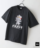 【GODZILLA/ゴジラ】【コットン100％のしっかりした生地 ドロップショルダー】オリジナルデザイン 刺繍Tシャツ ゴジラ キングギドラ メカゴジラ コラボ 特撮 映画 キャラT オーバーサイズ