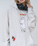 【MOOMIN/ムーミン】【ユニセックスデザインでリンクコーデにも◎】裏起毛プルオーバーパーカー フーディ 保温 キャラクター ムーミン ニョロニョロ リトルミイ スティンキー