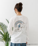 【CONVERSE/コンバース】×【TOM AND JERRY/トムとジェリー】両面プリント オーバーサイズ ロンT