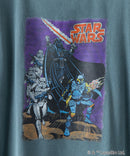 【STAR WARS/スター・ウォーズ】パウダーブリーチ加工 ビッグシルエットロンT ドロップショルダー オーバーサイズ ヴィンテージ加工】