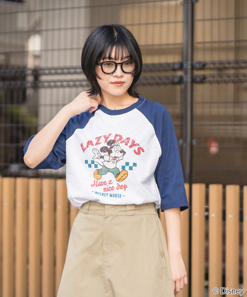 DISNEY/ディズニー】ラグラン7分袖Tシャツ
