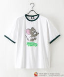 TOM AND JERRY トムとジェリー Tシャツ オリジナルデザイン ジェリー タフィー ドロップショルダー ビッグシルエット ユニセックス キャラクター ❘ジーンズメイト公式オンラインショップ