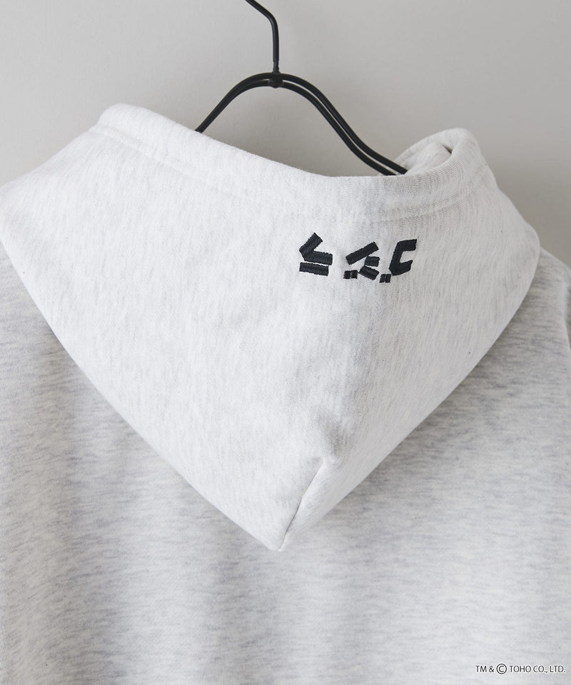 【GODZILLA/ゴジラ】ゴジラ キングギドラ オリジナルデザイン ビッグシルエット 裏起毛 プルオーバーパーカー フーディー ドロップショルダー オーバーサイズ