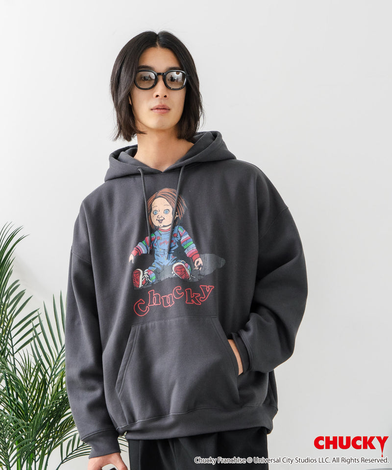 【CHUCKY/チャッキー】オリジナルデザイン 裏起毛パーカー フーディー CHUCKY チャッキー ティファニー