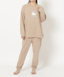 【HAPiNS/ハピンズ】暖か伸びにゃんパジャマ ブラウン ONE SIZE ❘ジーンズメイト公式オンラインショップ