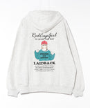 【RED CAP GIRL / レッドキャップガール】 バックプリント 刺繍 裏毛フルジップフーディー パーカー