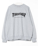 【THRASHER/スラッシャー】ヘビーウェイト マガジンロゴ スペードオースロゴ クルーネック スウェット LOGO CREW SWEAT