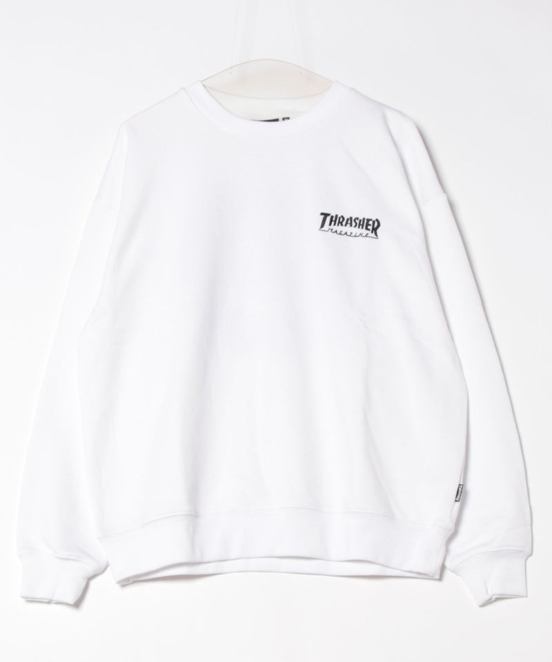 【THRASHER/スラッシャー】ヘビーウェイト マガジンロゴ スペードオースロゴ クルーネック スウェット LOGO CREW SWEAT