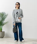 【DISCUS×DISNEY】「ミッキーマウス」キャラクタープリントスウェットトレーナー メンズ レディース ユニセックス