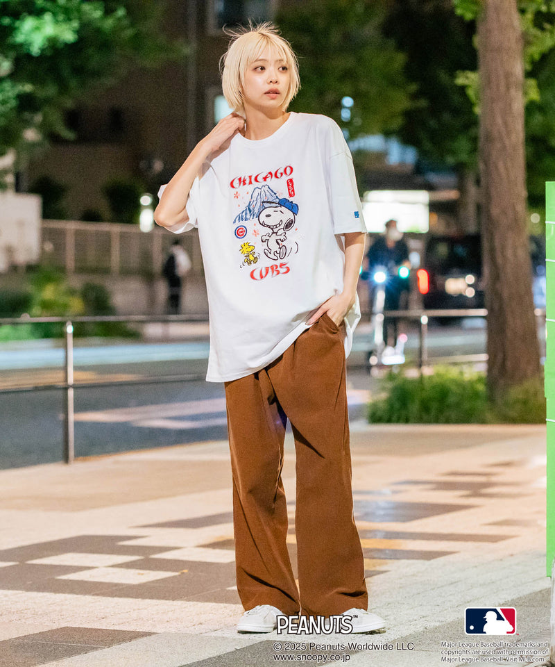 【PEANUTS×MLB】オリジナルデザイン 和柄Ｔシャツ ドジャース ヤンキース カブス スーベニア