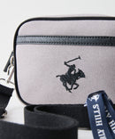 【BEVERLY HILLS POLO CLUB/ビバリーヒルズポロクラブ】【どんなコーディネートにもハマる！】キャンバスショルダー ブランドロゴ刺繍 ワンポイント 内ポケット シンプル カジュアル 上品 デイリーコーデ