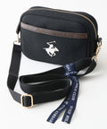 【BEVERLY HILLS POLO CLUB/ビバリーヒルズポロクラブ】【どんなコーディネートにもハマる！】キャンバスショルダー ブランドロゴ刺繍 ワンポイント 内ポケット シンプル カジュアル 上品 デイリーコーデ
