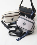 【BEVERLY HILLS POLO CLUB/ビバリーヒルズポロクラブ】【どんなコーディネートにもハマる！】キャンバスショルダー ブランドロゴ刺繍 ワンポイント 内ポケット シンプル カジュアル 上品 デイリーコーデ