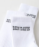 【BEN DAVIS/ベンデイビス】BEN 3Pロゴソックス 9928 3足組 まとめ買い ブランドロゴ ストリート スケーター アメカジ 25-27cm