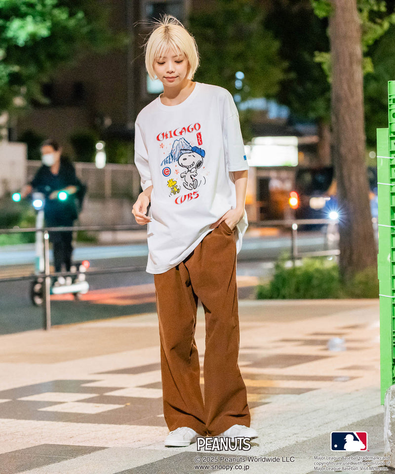 【PEANUTS×MLB】オリジナルデザイン 和柄Ｔシャツ ドジャース ヤンキース カブス スーベニア