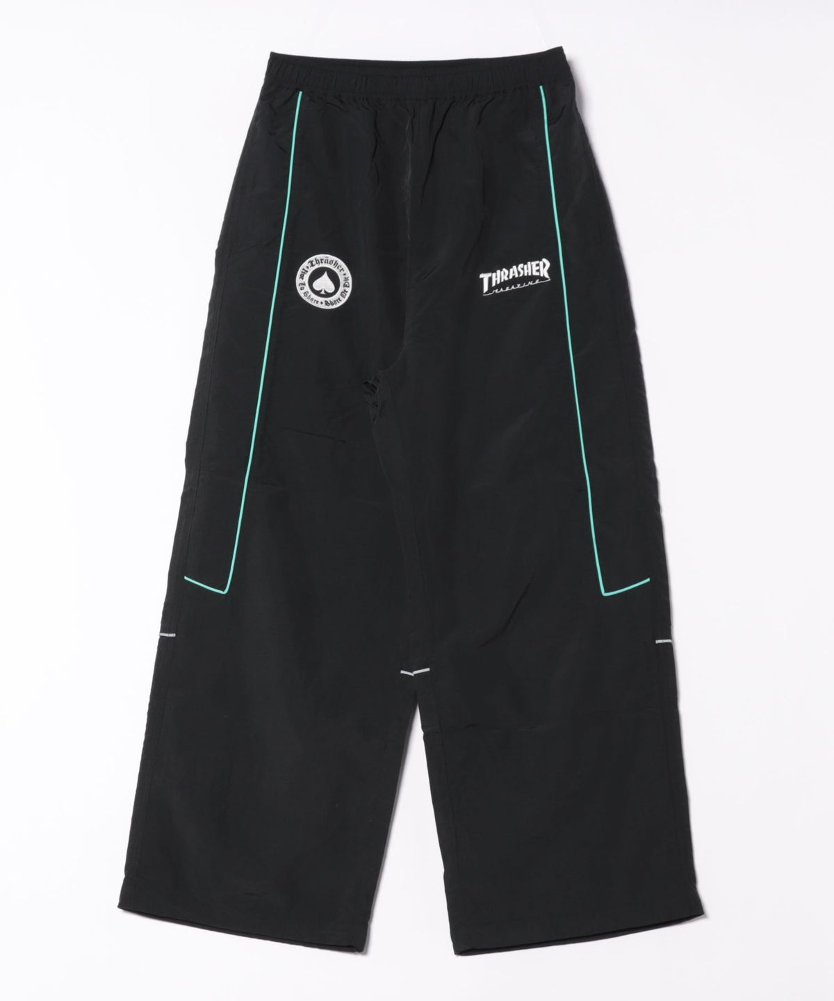 THRASHER/スラッシャー】ナイロンタスラン パイピングパンツ ワイド