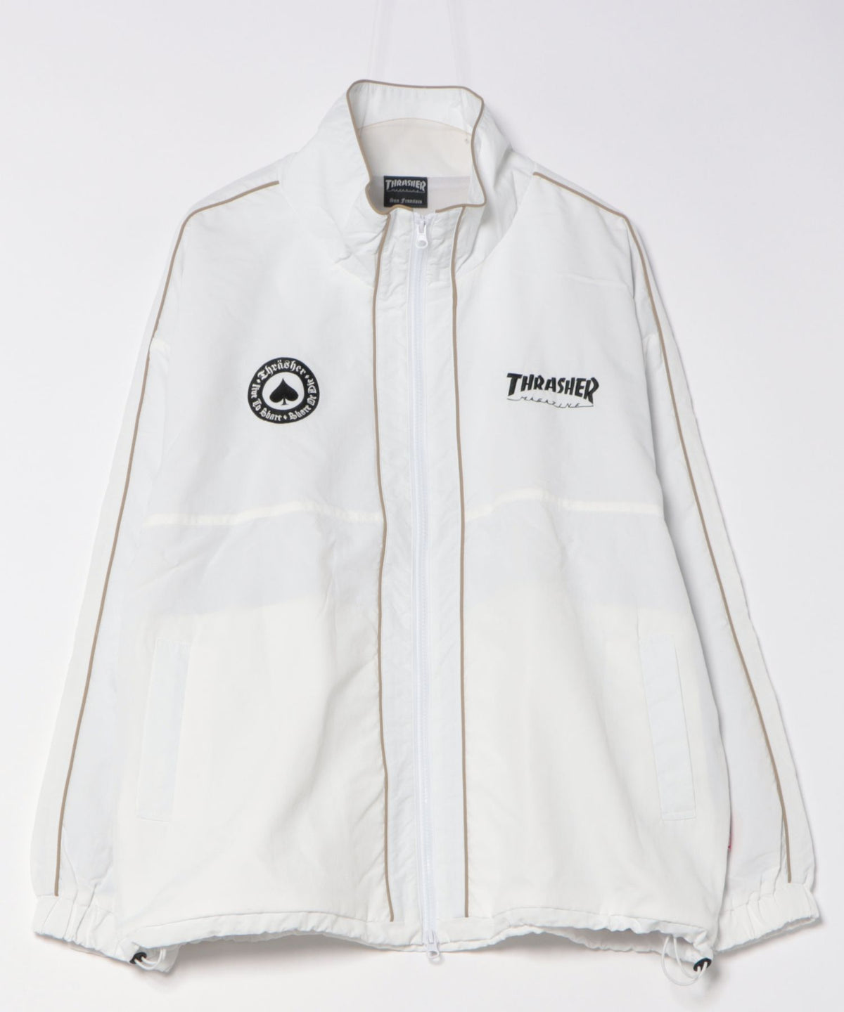 ナイロンタスランパイピングブルゾン【THRASHER/スラッシャー】