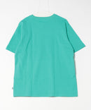 USAコットン ワッペンロゴ刺繍 無地 クルーネック半袖Tシャツ レディース メンズ【DISCUS/ディスカス】