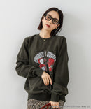 【DISCUS×HOT STUFF×Casper】キャラクタープリントスウェットトレーナー メンズ レディース ユニセックス