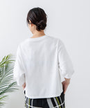 【汗染みの目立ちにくいTシャツ ZEROSTAIN/ゼロステイン】バルーン袖Tシャツ レディース 撥水・汗染み防止 多機能Tシャツ zo