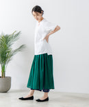 【汗染みの目立ちにくいTシャツ ZEROSTAIN/ゼロステイン】ロールカフサイドスリットTシャツ 撥水・UVカット機能付き レディース 快適Tシャツ zo