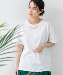 【汗染みの目立ちにくいTシャツ ZEROSTAIN/ゼロステイン】ロールカフサイドスリットTシャツ 撥水・UVカット機能付き レディース 快適Tシャツ zo