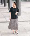 【汗染みの目立ちにくいTシャツ ZEROSTAIN/ゼロステイン】ロールカフサイドスリットTシャツ 撥水・UVカット機能付き レディース 快適Tシャツ zo