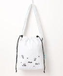 フロント刺繍 ドローストリングショルダーバッグ【FILA/フィラ × PEANUTS/ピーナッツ】