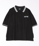 【THRASHER/スラッシャー】 ワンポイント 刺繍 鹿の子 ワイドポロシャツzo