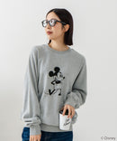 【DISCUS×DISNEY】「ミッキーマウス」キャラクタープリントスウェットトレーナー メンズ レディース ユニセックス
