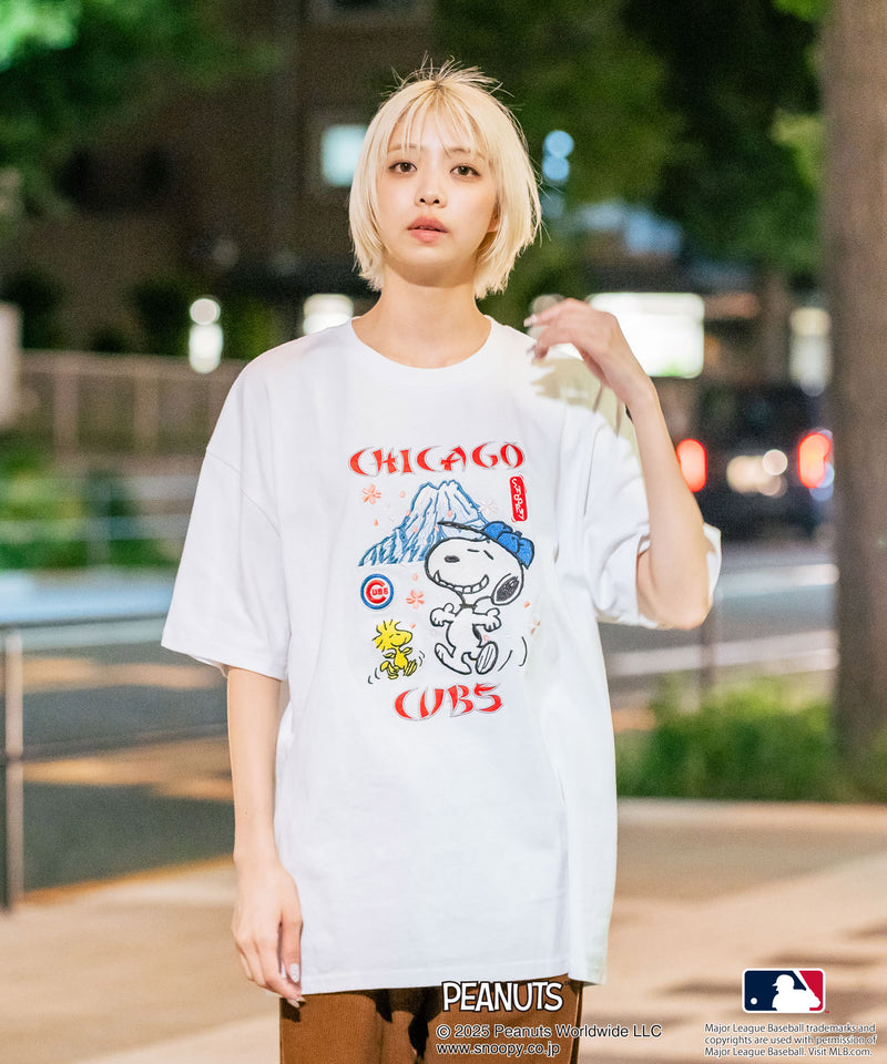 【PEANUTS×MLB】オリジナルデザイン 和柄Ｔシャツ ドジャース ヤンキース カブス スーベニア