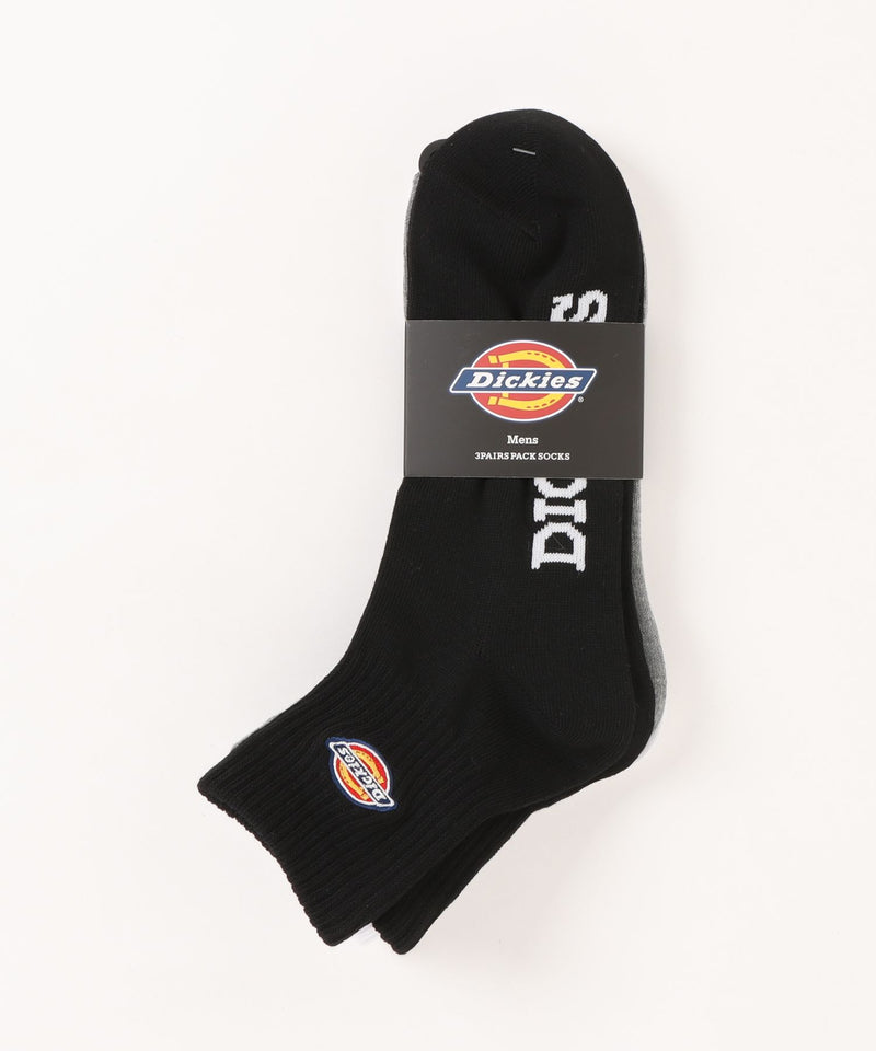 ワンポイント刺繍 3足組ソックス【Dickies/ディッキーズ】