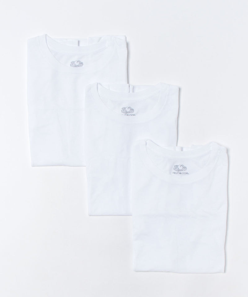【FRUIT OF THE LOOM/フルーツオブザルーム】3枚セット 天竺クルーネック Tシャツzo