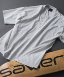 【SAVIER/サビアー】×【ZERO STAIN/ゼロステイン】コラボ ヘンリーネックTシャツzo