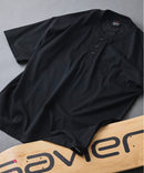 【SAVIER/サビアー】×【ZERO STAIN/ゼロステイン】コラボ ヘンリーネックTシャツzo