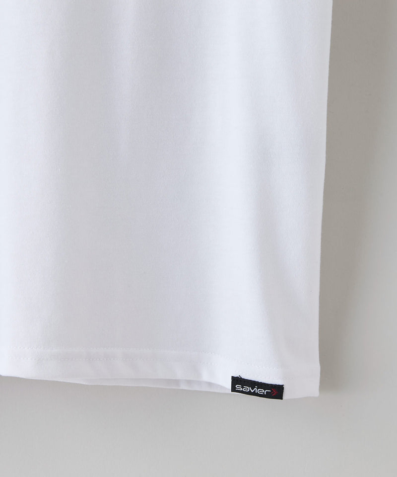 【SAVIER/サビアー】×【ZERO STAIN/ゼロステイン】コラボ ヘンリーネックTシャツzo