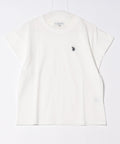 リラックスフィットワンポイント刺繍フレンチスリーブ Ｔシャツ 【U.S. POLO ASSN./ユーエスポロアッスン】　　　　　　　　　　　　　　　　　　　　　　　　　　　　　　　　　　　　　　　　　　　　　　　　　　　　　　　　　　　　